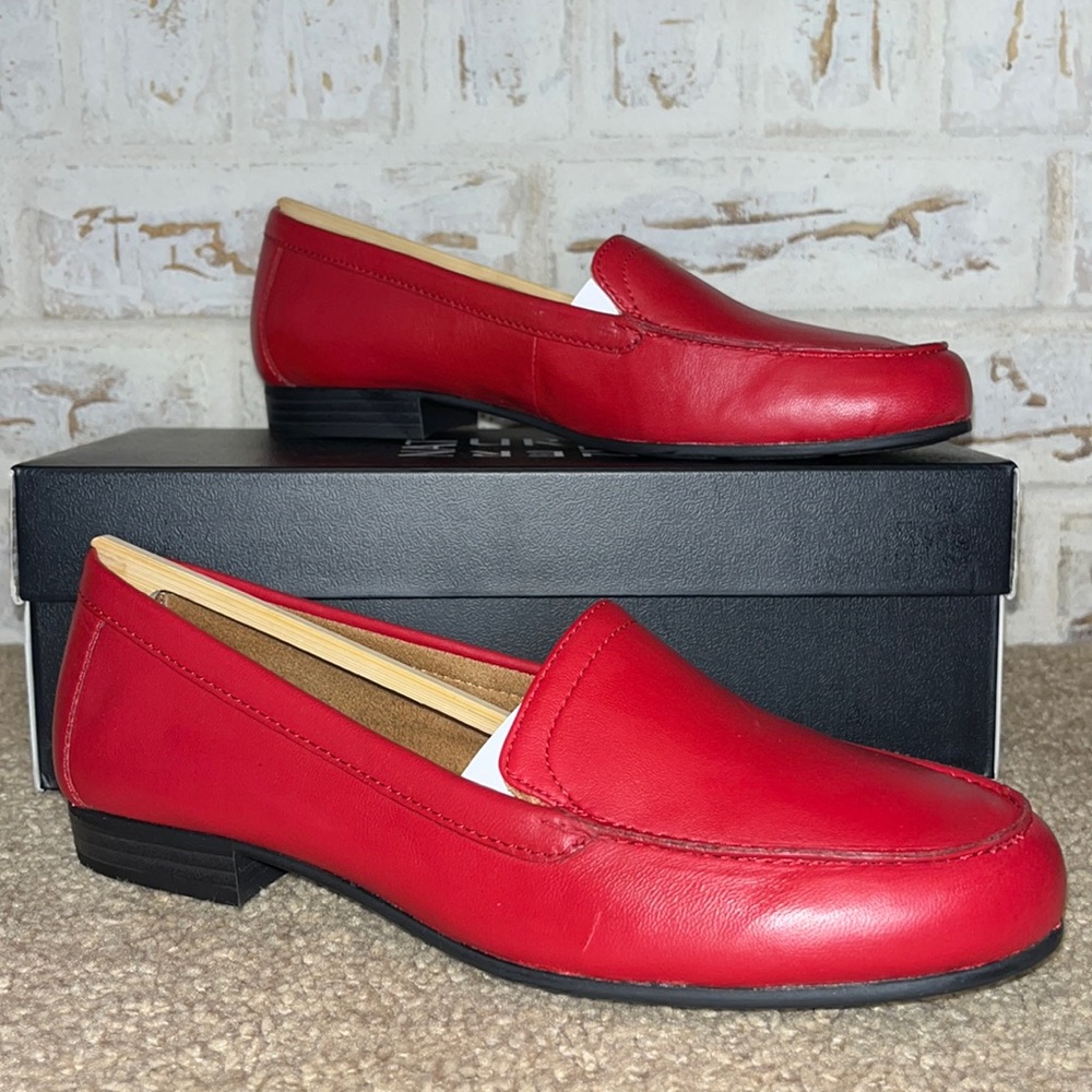 Naturalizer Simmons 2 Red Leather sz 9